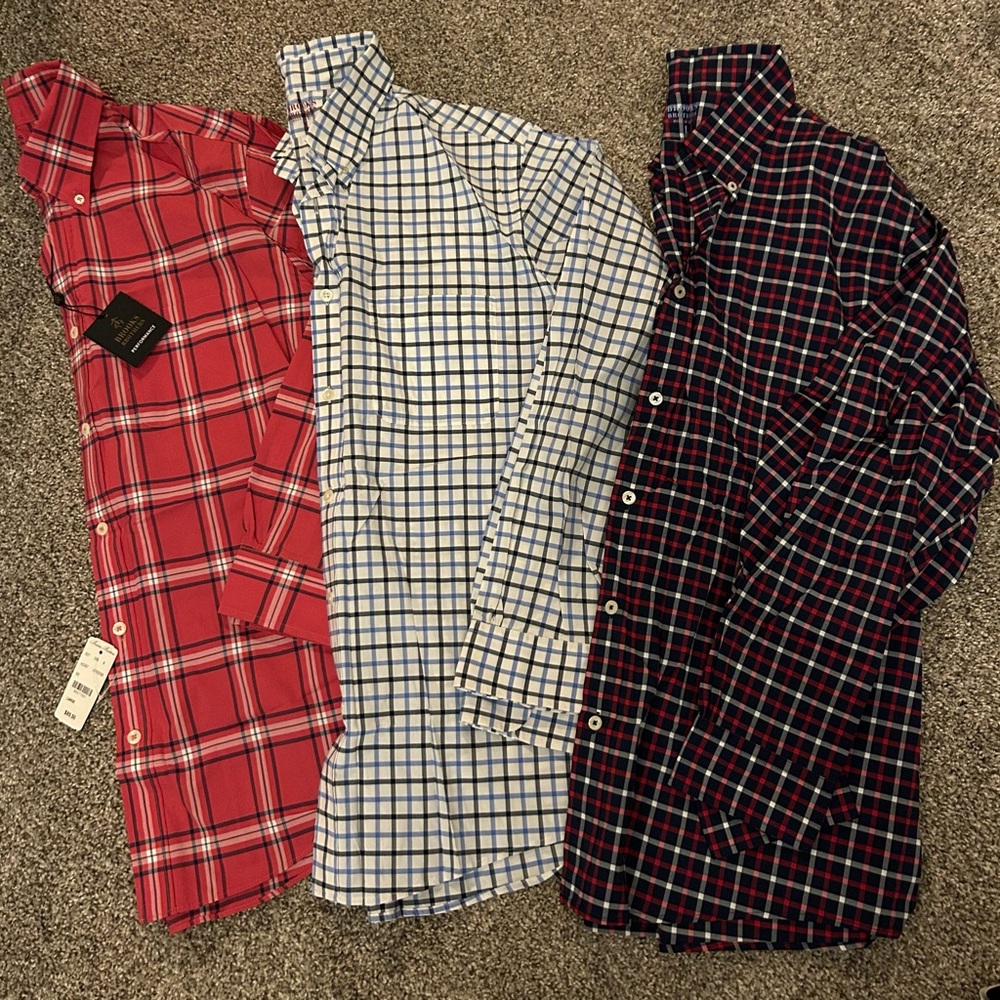 Brooks Brothers size large men’s performance Shirts